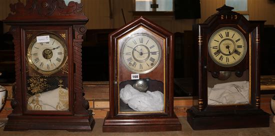 3 American mantel clock